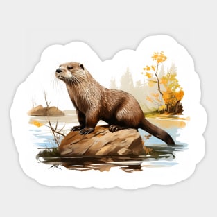 River Otter Sticker